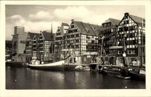 Foto Ak Gdańsk Danzig, Speicherinsel