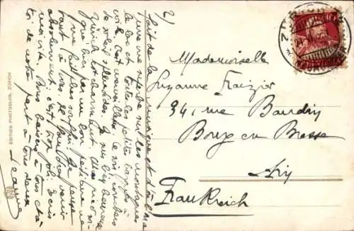 Ak Zürich Stadt Schweiz, Bahnhofplatz, Polytechnikum, Universität