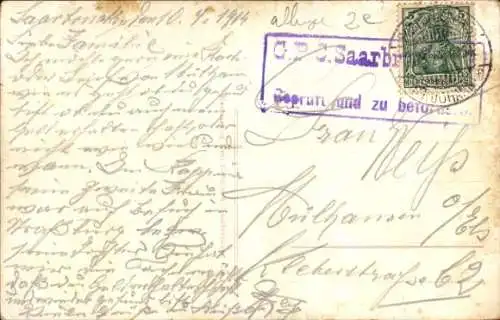 Ak Saarbrücken im Saarland, Bahnhof