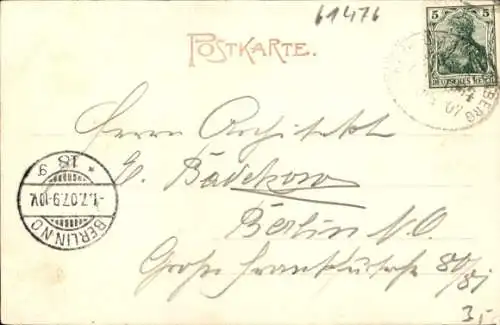 Ak Kronberg im Taunus, Totalansicht von Süden