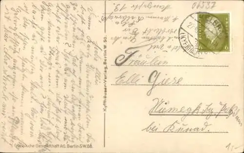 Ak Steinthaleben Kyffhäuserland in Thüringen, Kyffhäuser, Denkmal, Burghof Zum Kyffhäuser