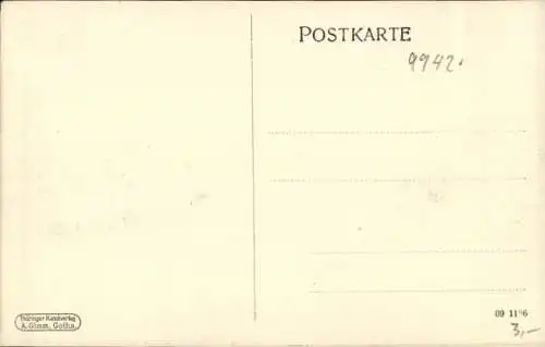 Ak Weimar in Thüringen, Blick vom Museum, Denkmal