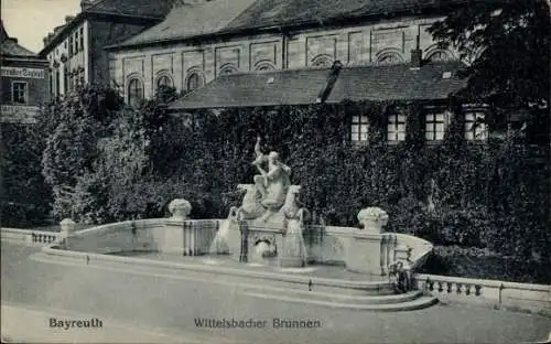 Ak Bayreuth in Oberfranken, Wittelsbacher Brunnen