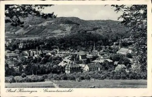 Ak Bad Kissingen Unterfranken Bayern, Gesamtansicht von  Landschaft, Stadtansicht, historische...