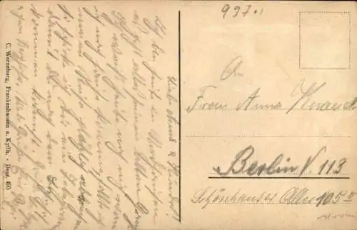 Ak Steinthaleben Kyffhäuserland in Thüringen, Kyffhäuser, Kaiser Wilhelm Denkmal