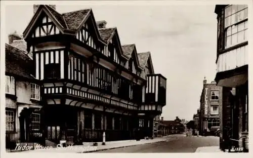 Ak Southampton Hampshire England, Historisches Gebäude, Straßenansicht, schwarz-weiß, Postkart...