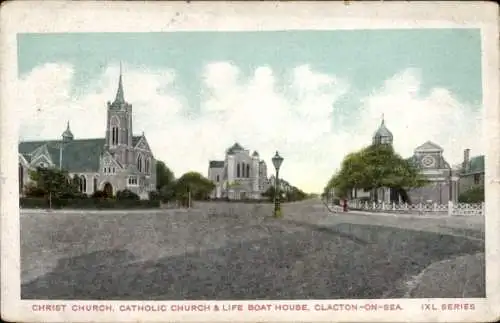 PC Clacton-on-Sea Essex England, Christ Church, Catholic Church, Life Boat House