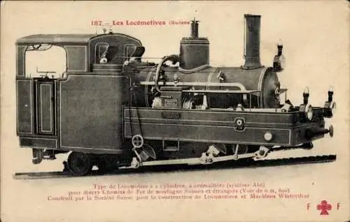 Ak Französische Eisenbahn, Lokomotive