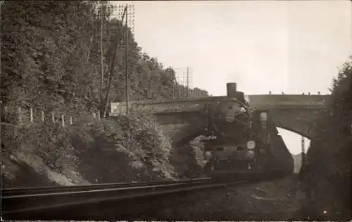 Foto Eisenbahn, Lokomotive, Brücke