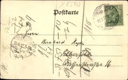 Ak Bischofswerda in Sachsen, Teilansichten, Marktplatz, Straßenpartie