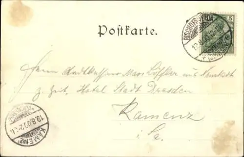 Ak Bischofswerda in Sachsen, Rathaus, Bautzner Straße, Butterberg