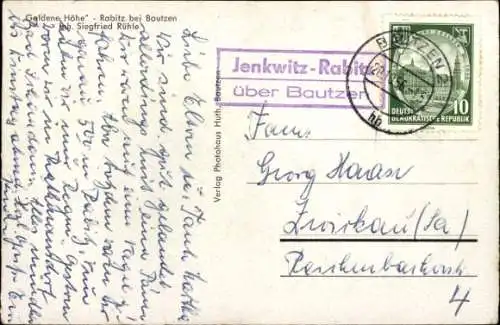 Ak Rabitz Kubschütz in Sachsen, Goldene Höhe