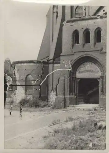 Original Foto Berlin-Kreuzberg, Am Urban, Melanchthon-Kirche, um 1946, ca. 13 x 18 cm