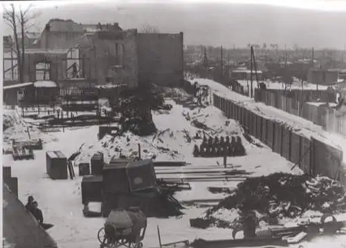 Original Foto Berlin-Mitte, Königstraße / Alexanderplatz, C & A, um 1946, ca. 13 x 18 cm
