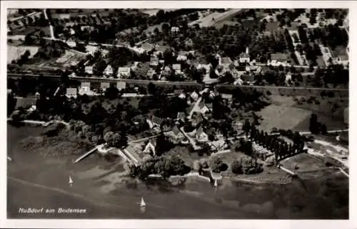 Ak Nußdorf Nussdorf Überlingen am Bodensee, Fliegeraufnahme