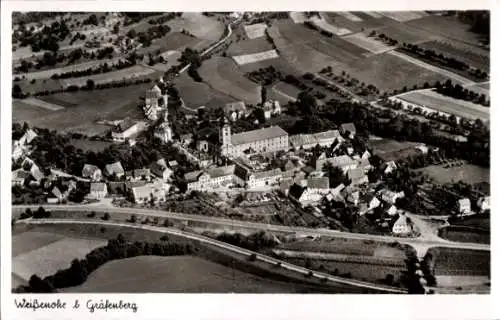 Ak Weissenohe Weißenohe in Oberfranken, Fliegeraufnahme