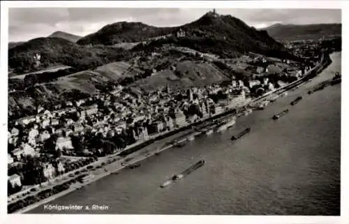 Ak Königswinter am Rhein, Fliegeraufnahme