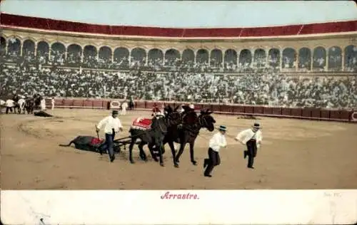 Ak Corrida de toros, Arrastre