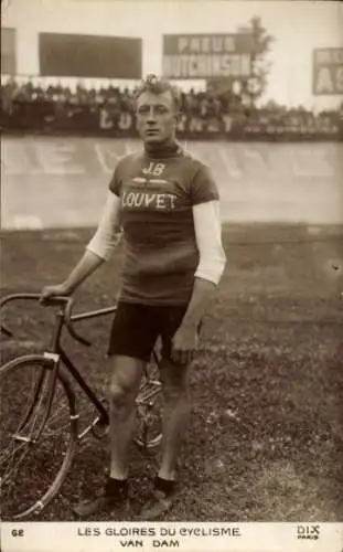CPA Les gloires du Cyclisme, Radrennfahrer Van Dam