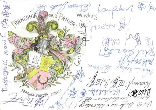 Studentika Ak Würzburg, Corps Franconia, Wappen
