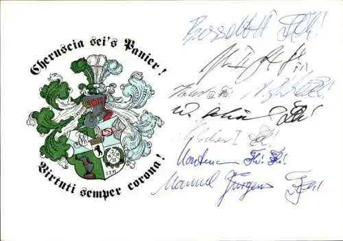 Studentika Ak Berlin, Corps Cheruscia im WSC, Ringstraße 89, Wappen