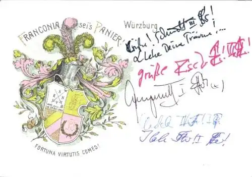 Studentika Ak Würzburg, Corps Franconia, Wappen
