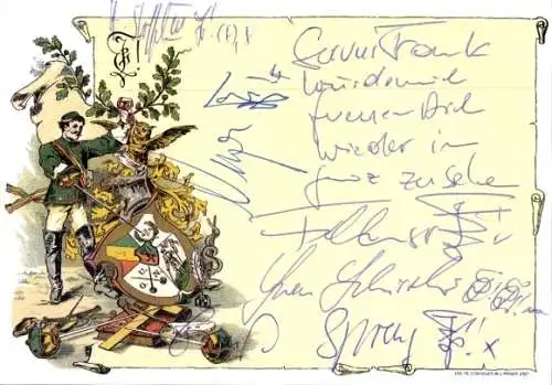 Studentika Ak Graz, Akad. Corps Joannea, Leonhardstraße 32, Wappen