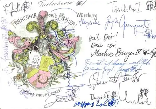 Studentika Ak Würzburg, Corps Franconia, Wappen