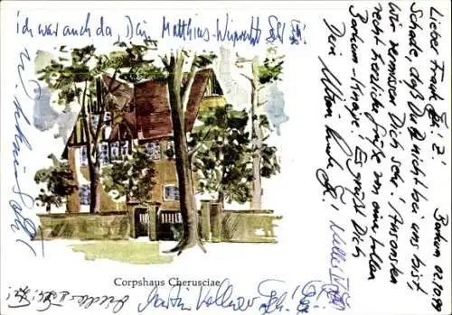 Studentika Ak Berlin, Corps Cheruscia im WSC, Corpshaus Cherusciae, Ringstraße 89