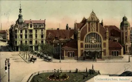 Ak Gelsenkirchen im Ruhrgebiet, Bahnhof