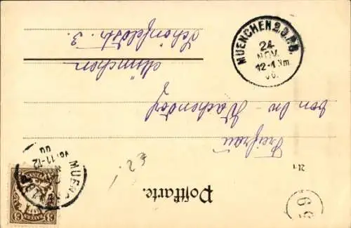 Ak Baby im Waschtrog