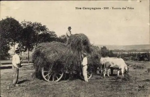 CPA Nos Campagnes, Rentrée des Foins