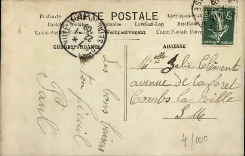 CPA Une Partie de Campagne, Kutsche