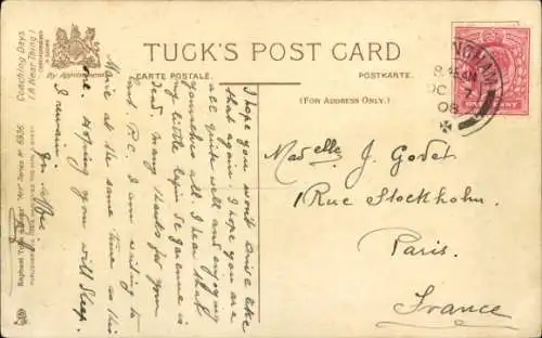 Künstler Ak Coaching days, Postkutsche