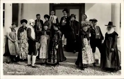 Ak Österreich, Walser Trachten