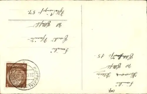 Ak Glückwunsch Neujahr, Kleeblatt, Glocke