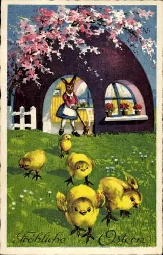 Ak Glückwunsch Ostern, Küken