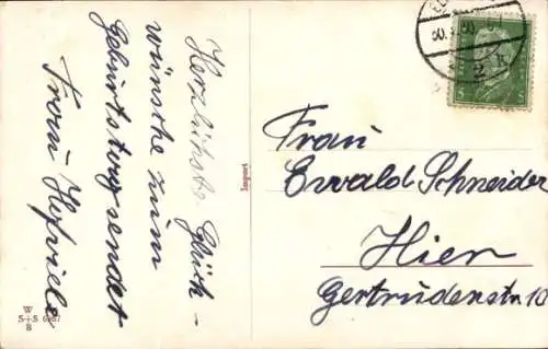 Künstler Ak Stocks, M., Katze mit kurzem Fell