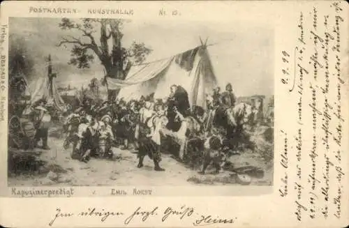 Künstler Ak Horst, Emil, Kapuzinerpredigt