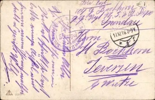 Ak Lebe wohl, auf Wiedersehen, Soldat, Abschied