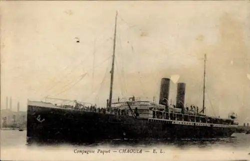 Ak Dampfschiff Chaouia, Compagnie Paquet