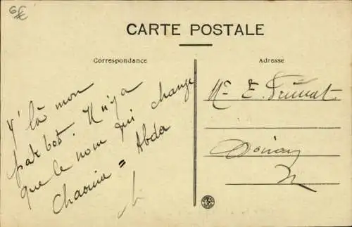 Ak Dampfschiff Chaouia, Compagnie Paquet