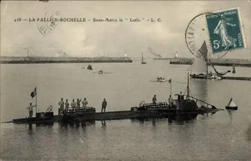 CPA La Pallice Rochelle Charente Maritime, Sous-Marin le Lutin