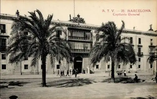 Ak Barcelona Katalonien Spanien, Capitania General