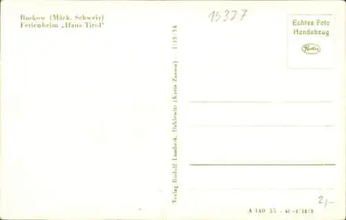 Ak Buckow in der Märkischen Schweiz, Ferienheim Haus Tirol