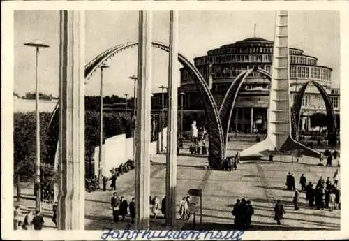 Ak Warszawa Warschau Polen, Architektur der Gebäude, Menschenmengen, Straßenansicht