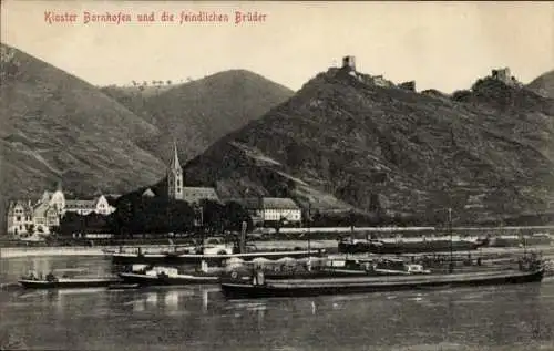 Ak Bornhofen am Rhein, Kloster, Feindliche Brüder