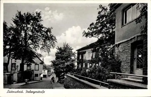 Ak Lüdenscheid im Märkischen Kreis, Schloss Oedenthal,  Stabergerstraße, Häuser, Bäume, Straße...