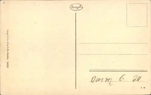 Ak Danzig, Blick auf den Langermarkt, Tor, Brunnen