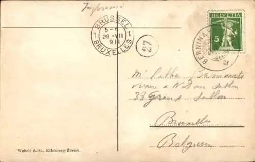 Ak Sankt Moritz Kanton Graubünden, Straße, Kutsche, Post